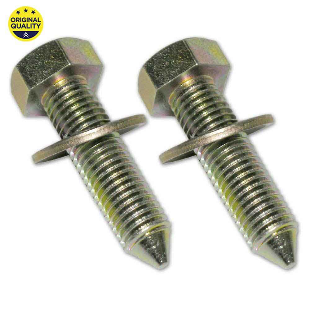 0705100 Mehari Side Upright Fixing Screws x2 2cv Seat Belt Reinforcement Bolts
