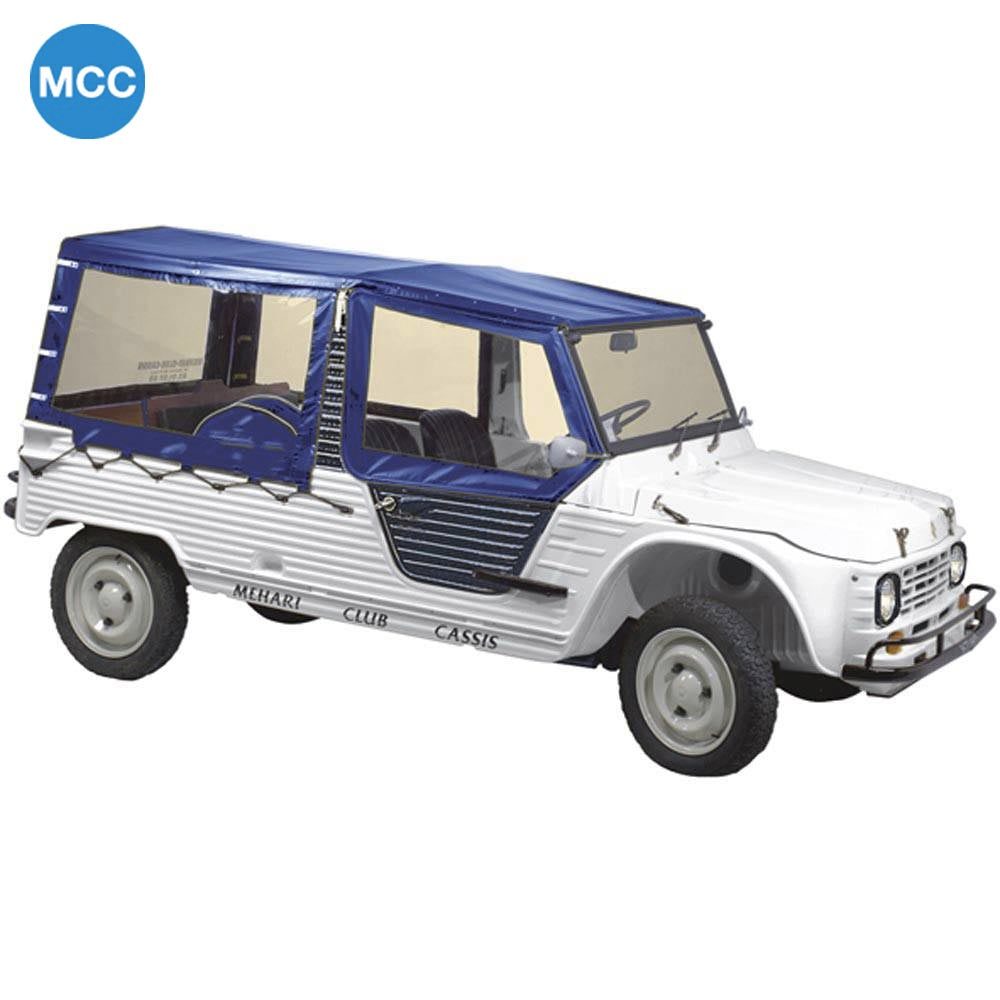 08010123 Mehari Complete Hood Cover Set (With Upper Doors) for Aluminium Windscreen - Navy Blue
