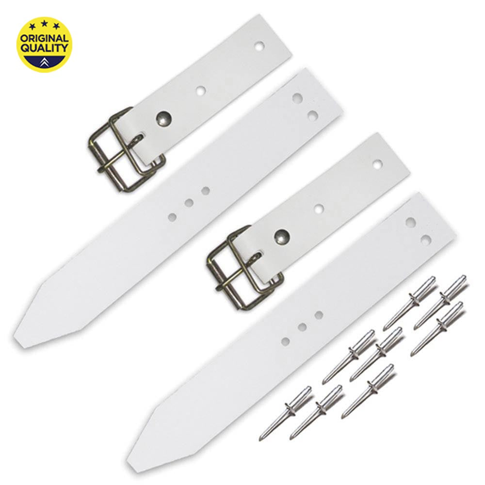0902111 Mehari Bonnet Strap Set - White