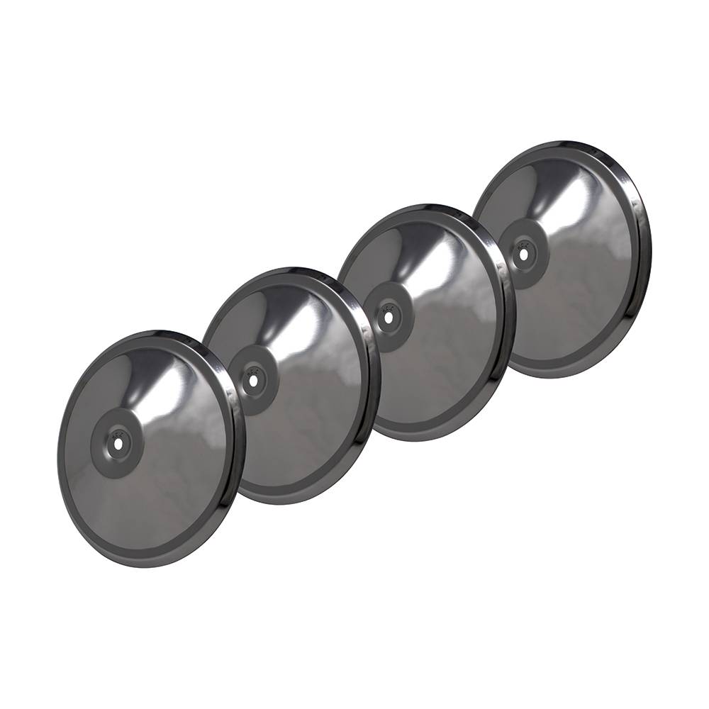 1200541 Stainless Steel Hub Caps x4