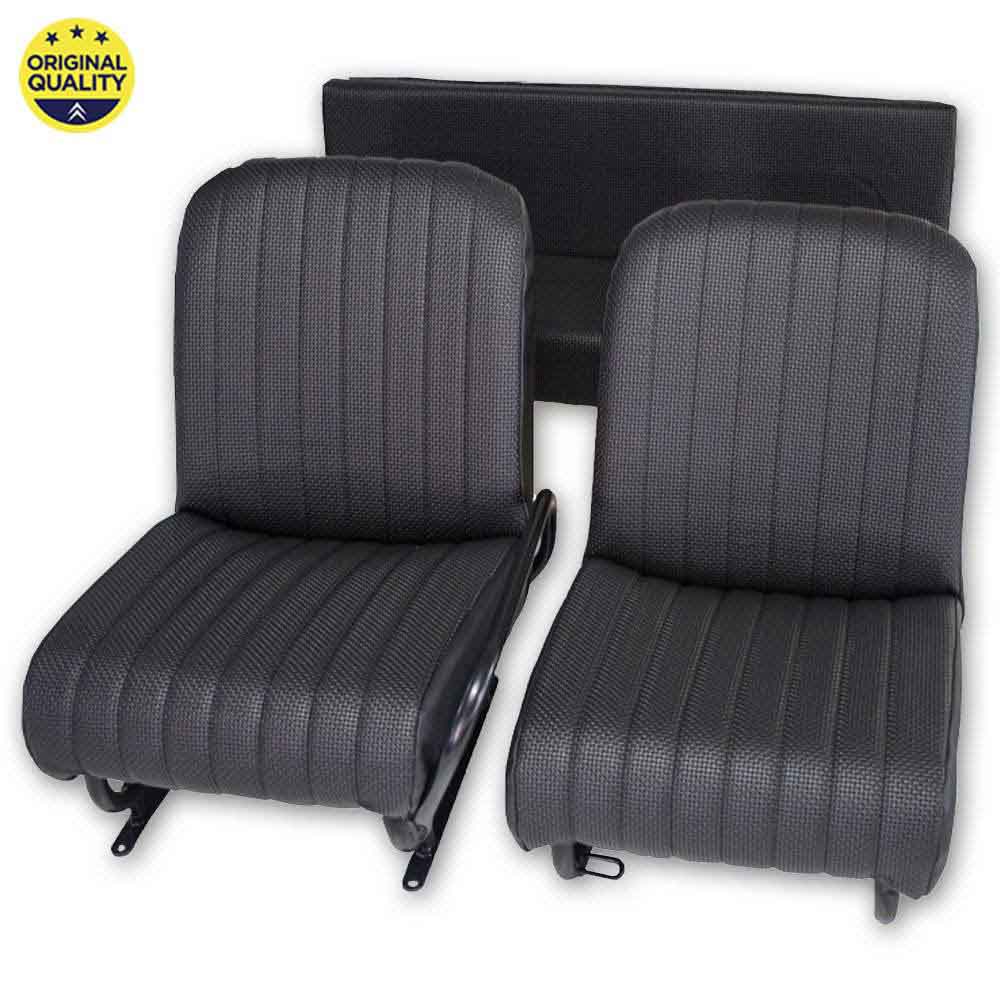 13041017 Mehari Complete Seats - Black Targa - Complete Set