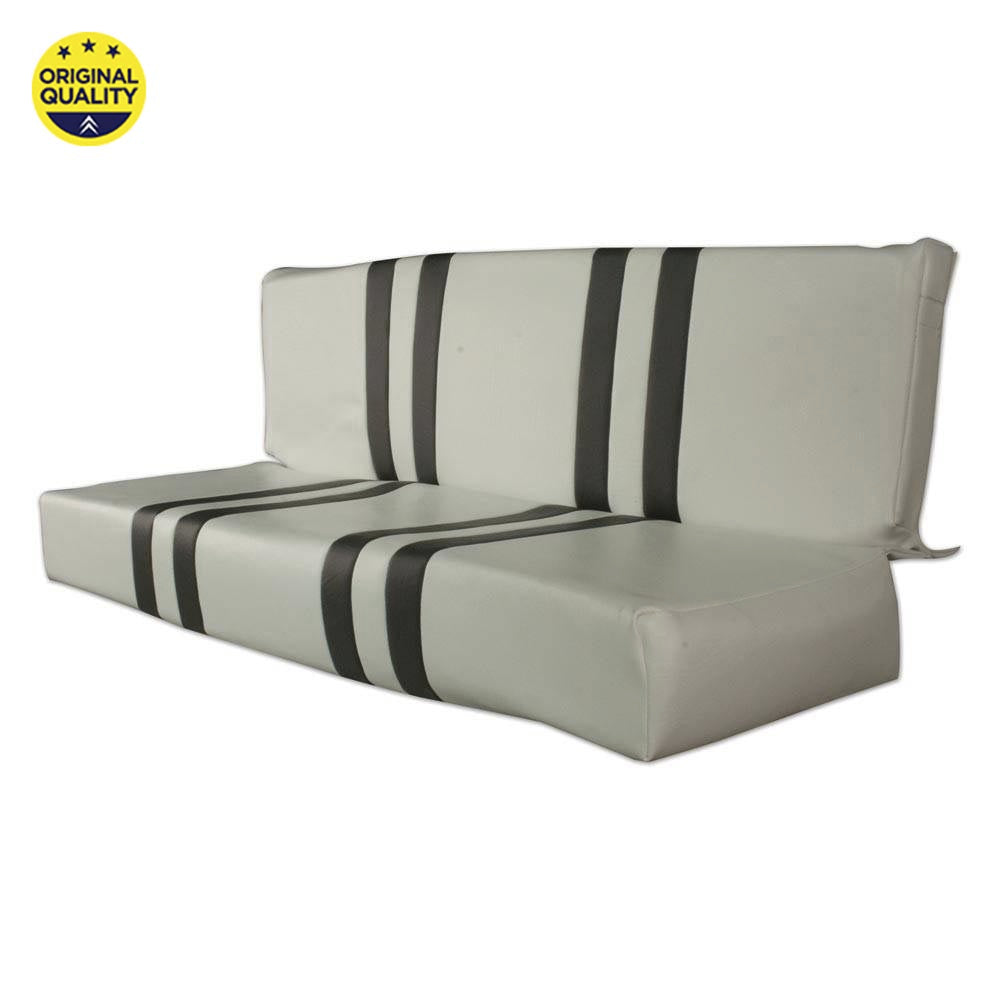 1303037 REAR - Mehari Seat Cover - Grey and White