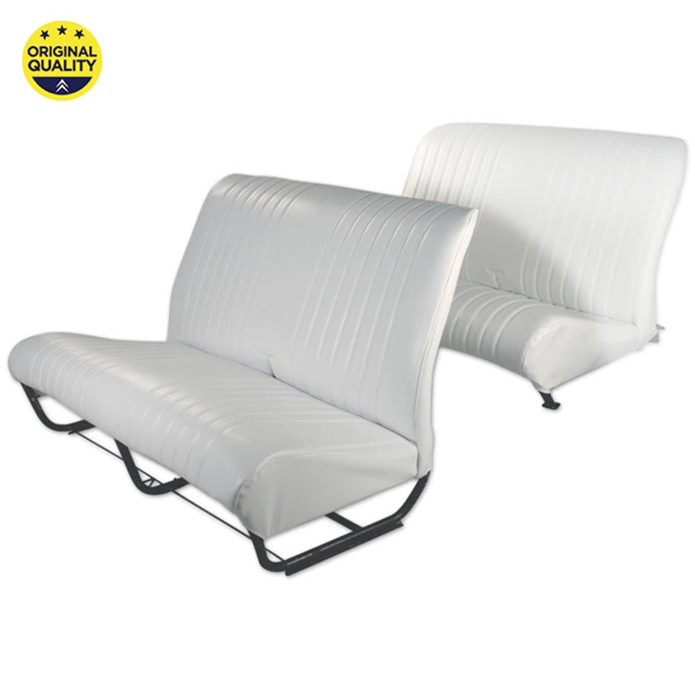 3300101 FRONT - Bench Seat Cover - With Sides - White