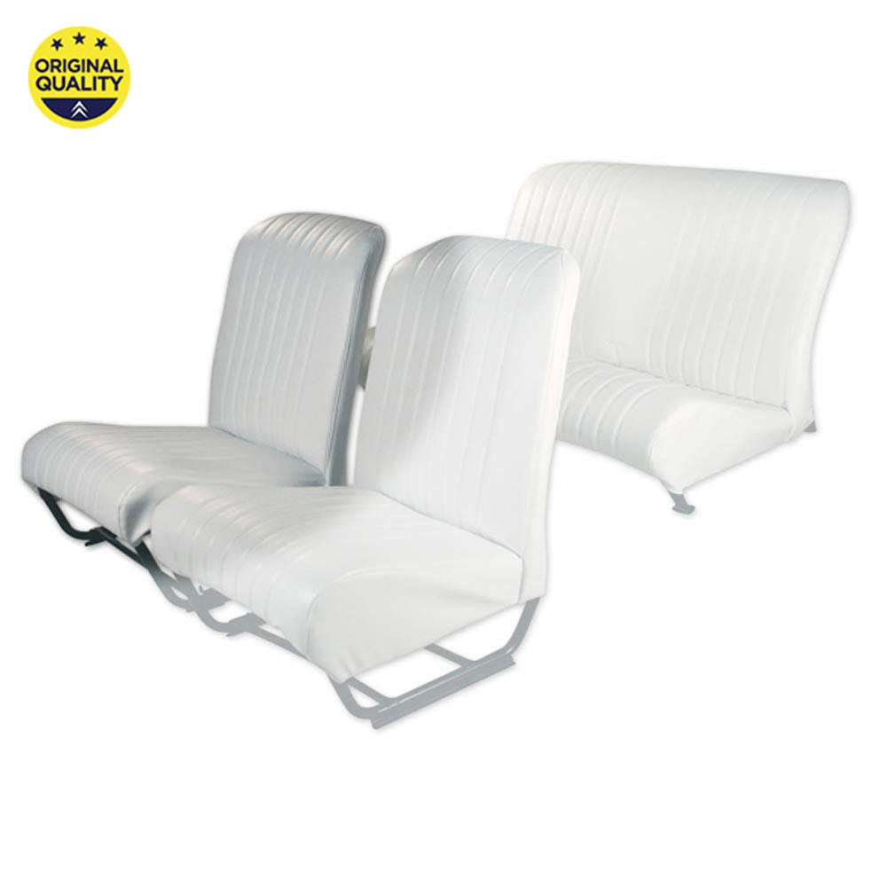 3300431 RIGHT FRONT - Seat Cover - Inner Squared Corners - With Sides - White