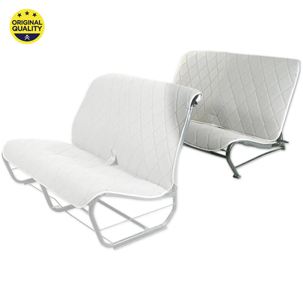 3303005 REAR - Bench Seat Cover - Without Sides - Grey Diamond Dolly Pattern
