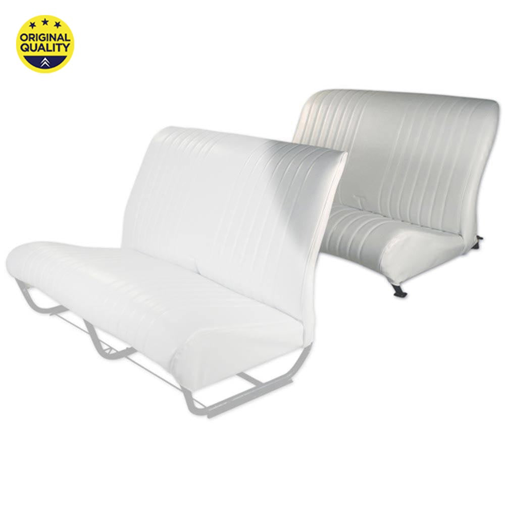 3303101 REAR - Bench Seat Cover - With Sides - White