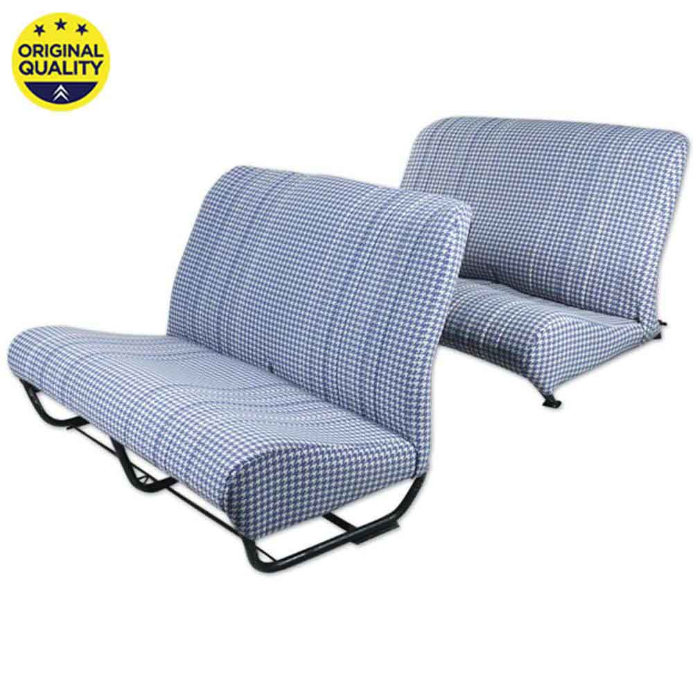 33041051 Bench Seat Cover Set - With Sides - Dogtooth Blue
