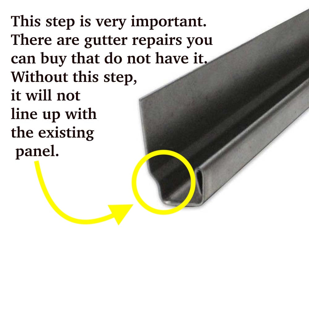 1560110 2cv Gutter Repair 1200mm, The correct profile.