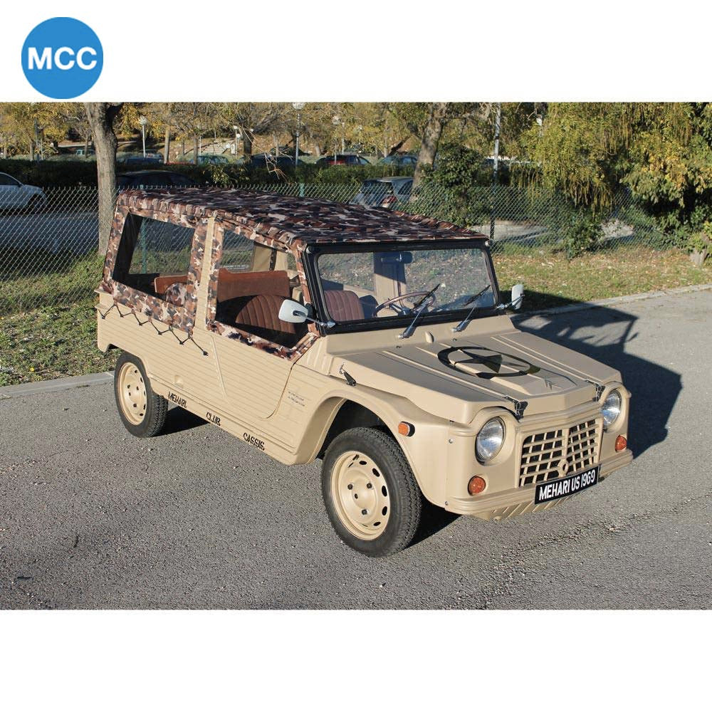 0801033 Mehari Complete Hood Cover Set for Aluminium Windscreen - 4 Straps - Sahara Camouflage