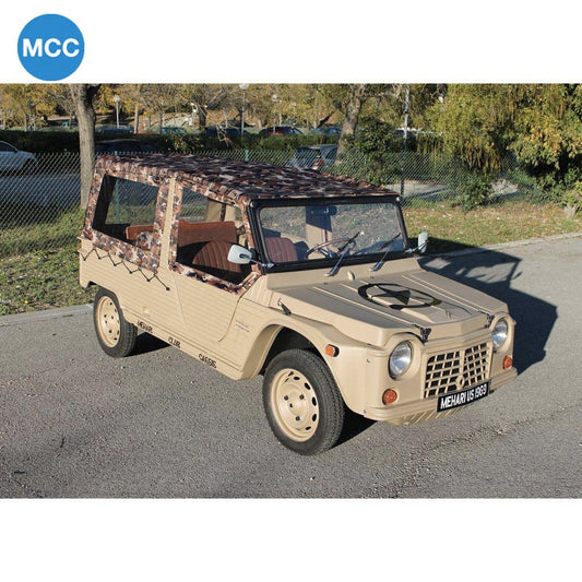 0801033 Mehari Complete Hood Cover Set for Aluminium Windscreen - 4 Straps - Sahara Camouflage