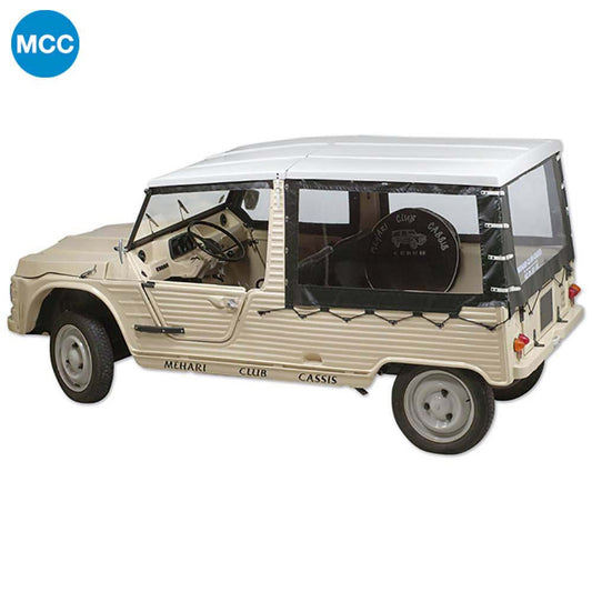 080105002 Mehari Front & Rear Hood Set for Hard Top Hoods ONLY - PMMA Glossy White
