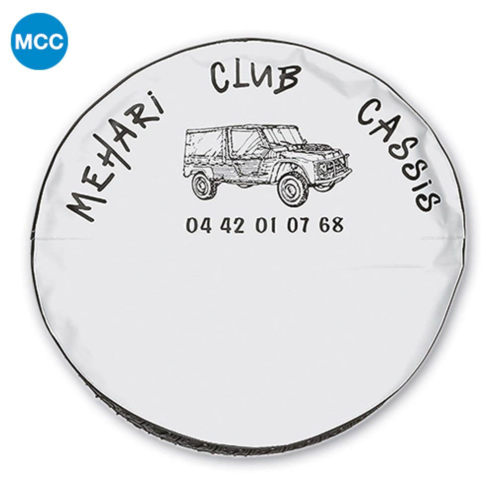 0802101 Mehari Spare Wheel Cover - White