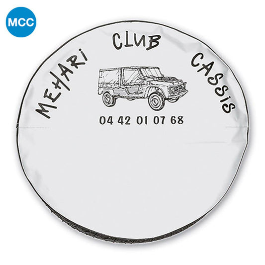 0802101 Mehari Spare Wheel Cover - White