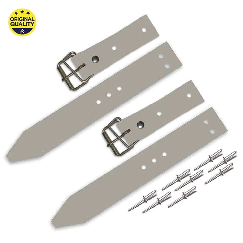 0902114 Mehari Bonnet Strap Set - Grey