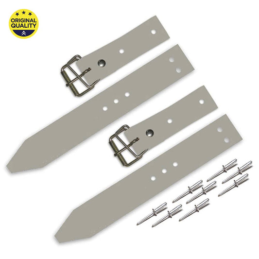 0902114 Mehari Bonnet Strap Set - Grey