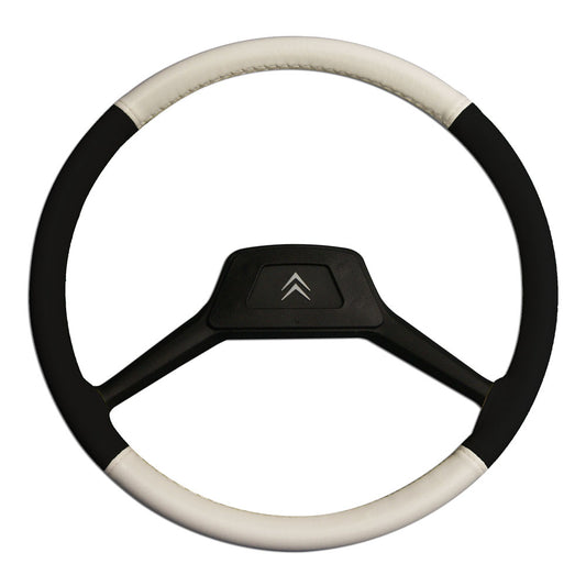1005667 Steering Wheel Cover 39cm - Black & White