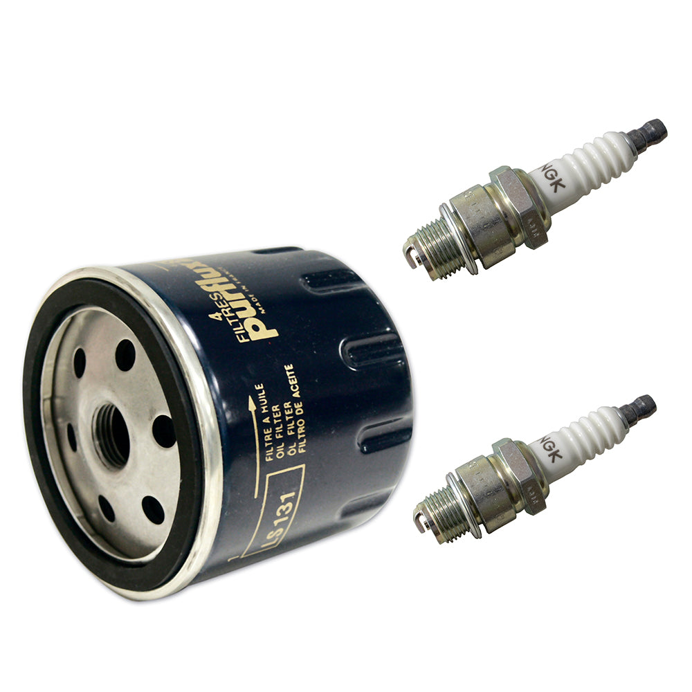 1010201 Purflux Oil Filter & 2x NGK spark plugs