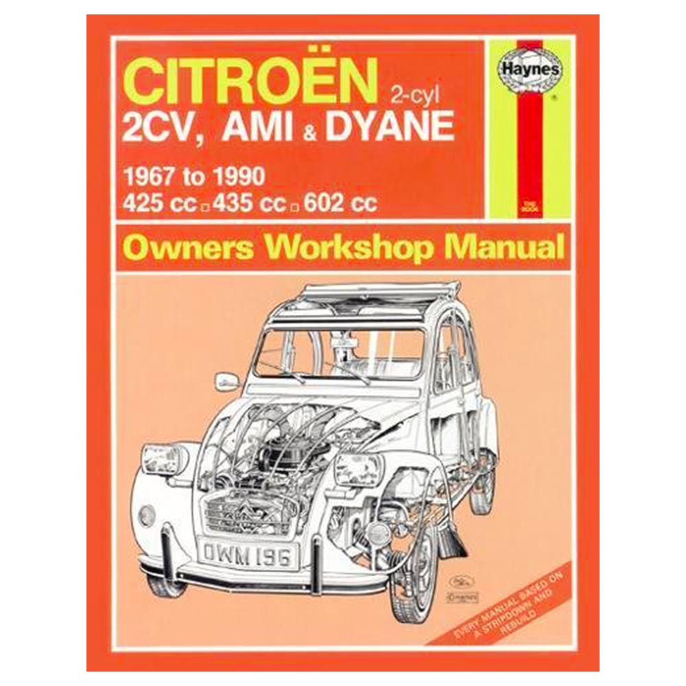 8011041 Haynes Workshop Manual for 2cv Dyane