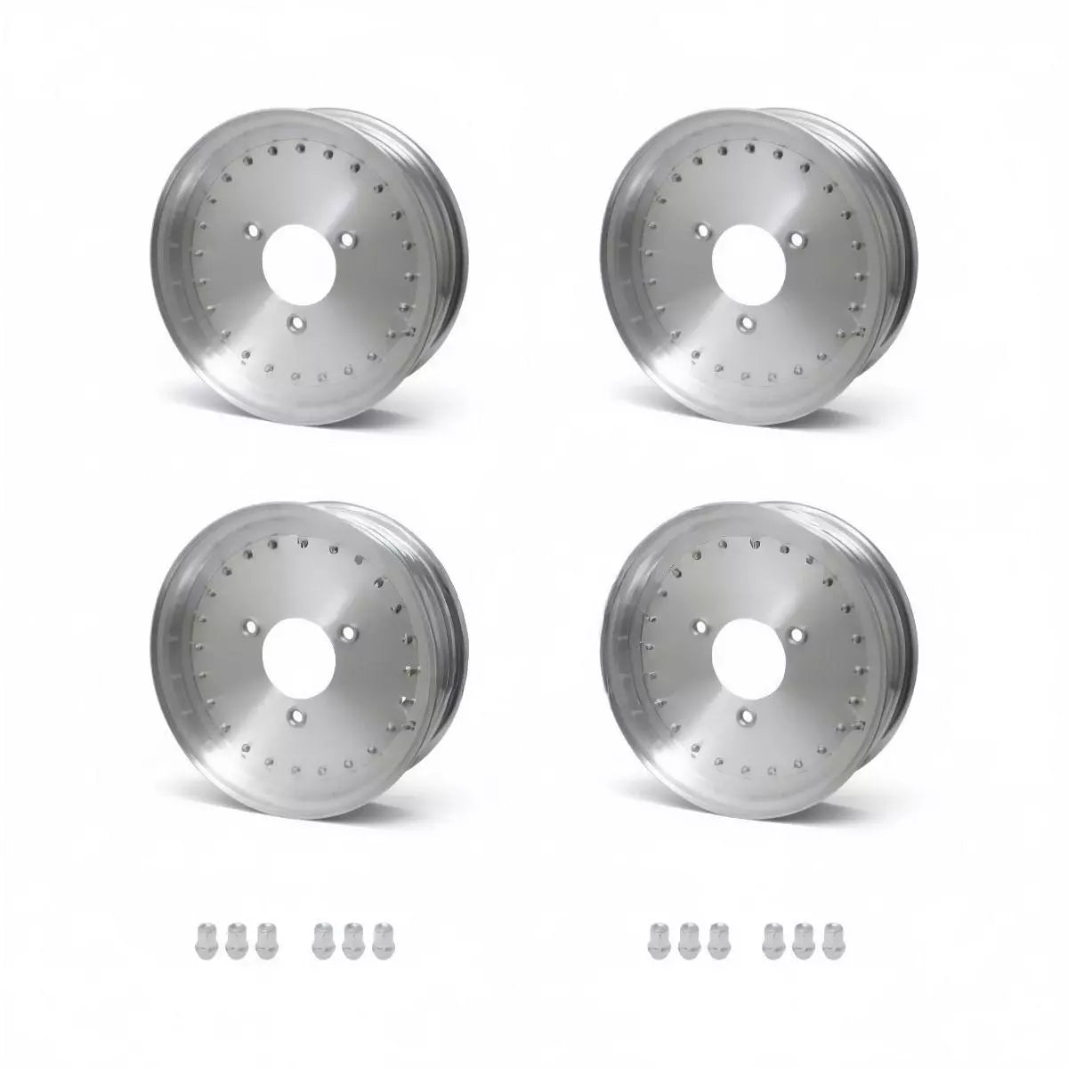 1200520 Untreated Aluminium Sports Wheels x4