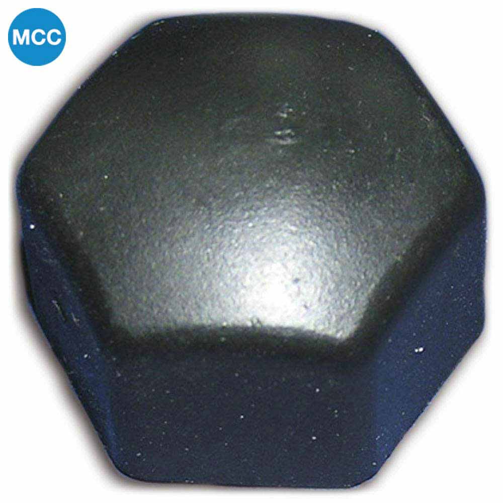 1200610 Black Plastic Wheel Nut Cover x12
