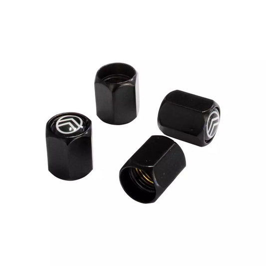 1201111 Citroen Logo Tyre Valves x4 - Black