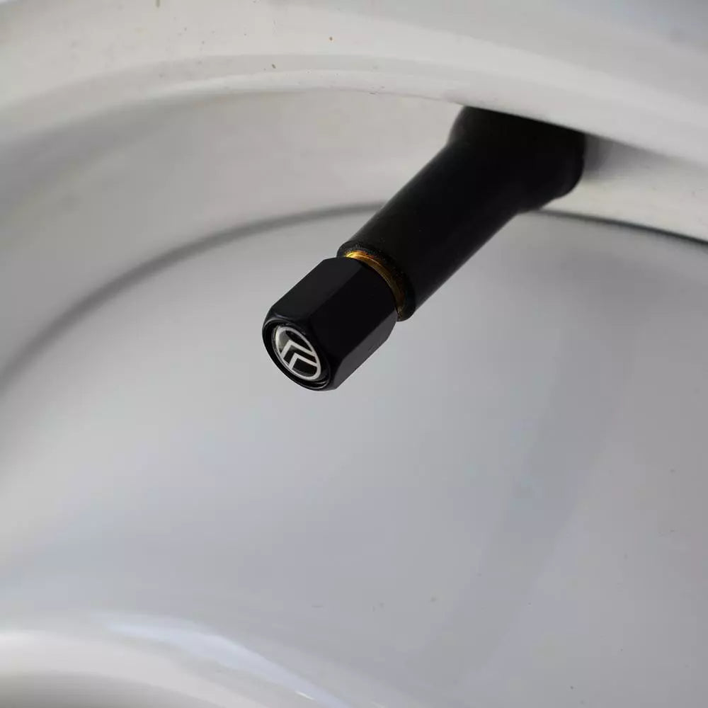1201111 Citroen Logo Tyre Valves x4 - Black