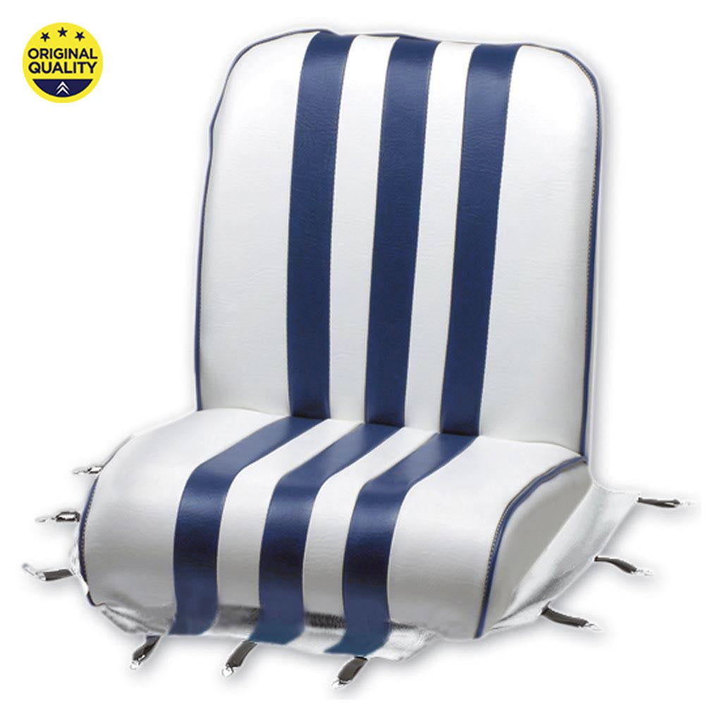 1300031 FRONT - Mehari Seat Cover - Blue and White x1