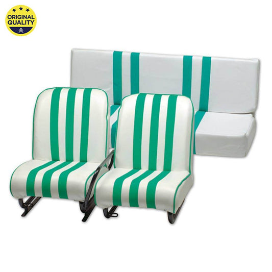 1301012 LEFT FRONT - Mehari Complete Seat - Green and White