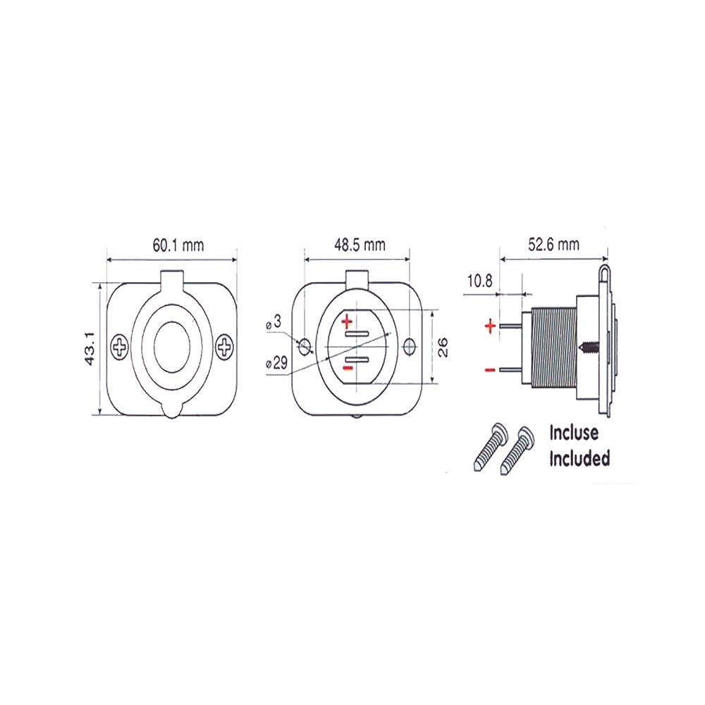 1712010 Double USB port