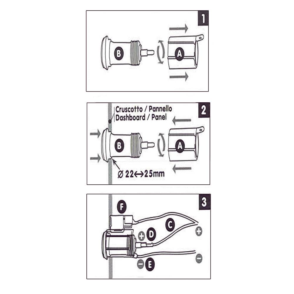 1712030 Lighter Socket with Light
