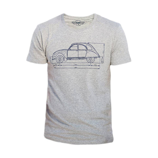 1791303 2cv Blueprint T-Shirt - Large