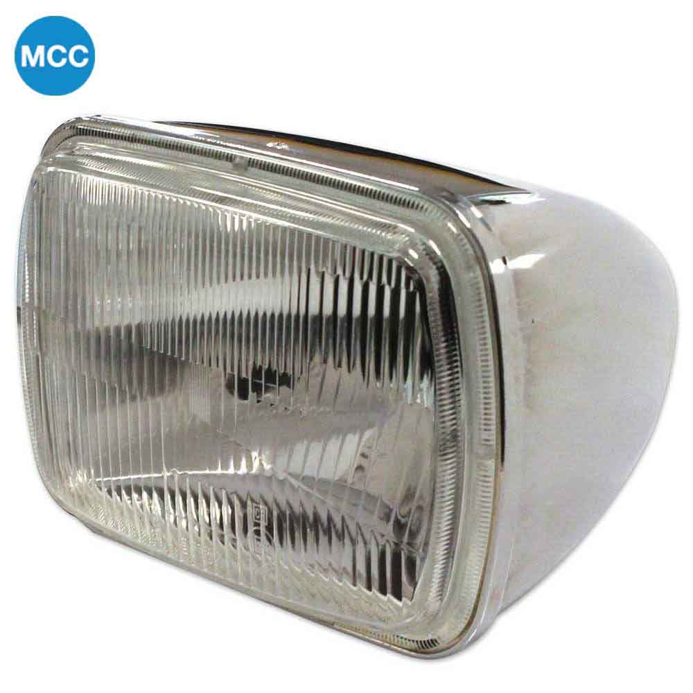 2105260 2cv Rectangular Headlight in Chrome (Square)