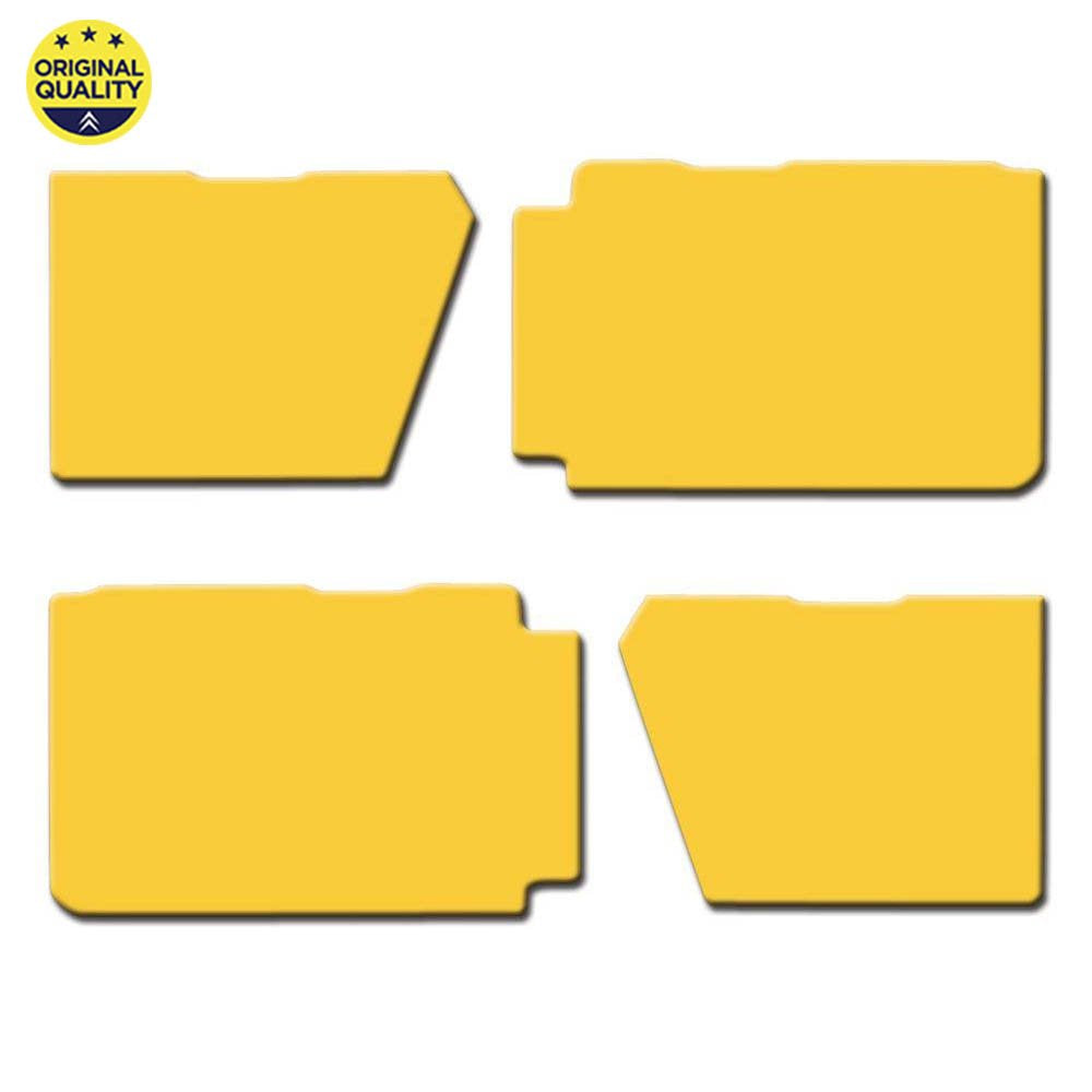 2412416 2cv Small Door Card Set - Yellow