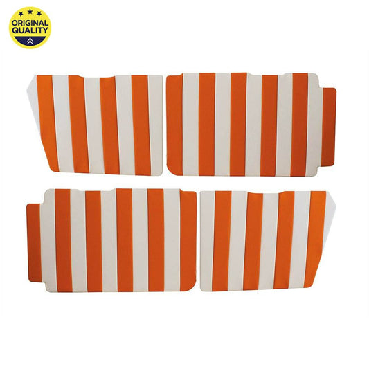 2412420 2cv Small Door Card Set - Orange and White