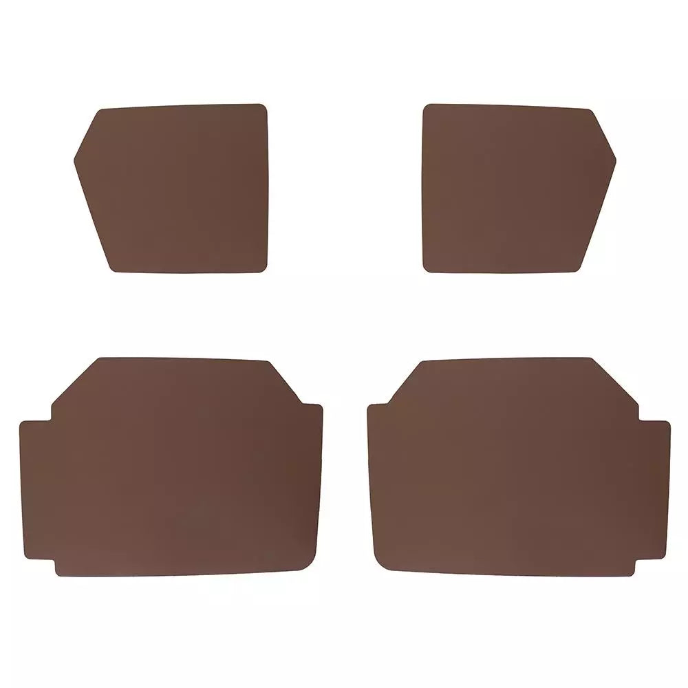 24124295 2cv Large Door Card Set - Chocolate Brown Vinyl