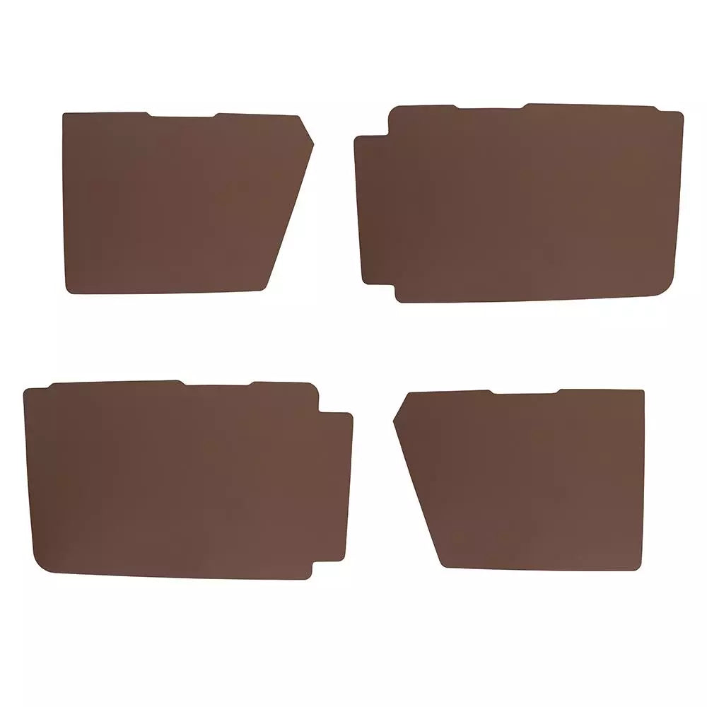 24124395 2cv Small Door Card Set - Chocolate Brown Vinyl