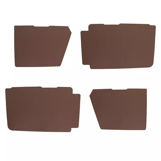 24124395 2cv Small Door Card Set - Chocolate Brown Vinyl