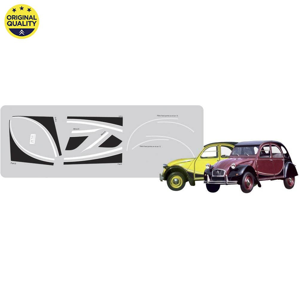 2908013 2cv Charleston Sticker Set