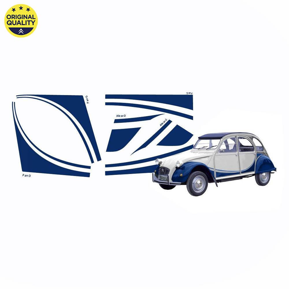 2908015 2cv Azur Blue Charleston Sticker Set