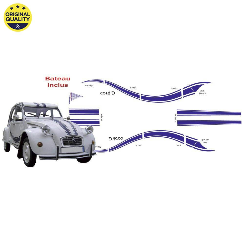 2908020 2cv Beachcomber Sticker Set (With Boat)
