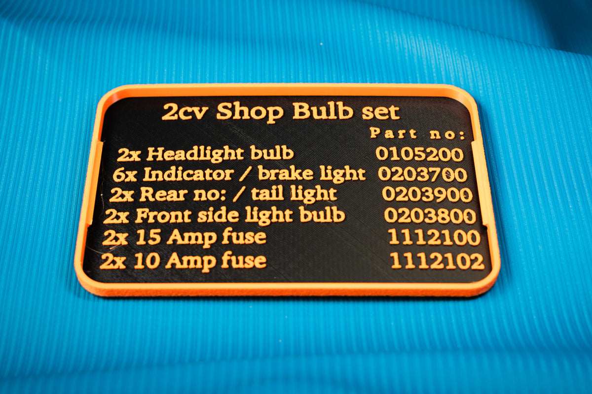0105156 2cv Bulb set in Box