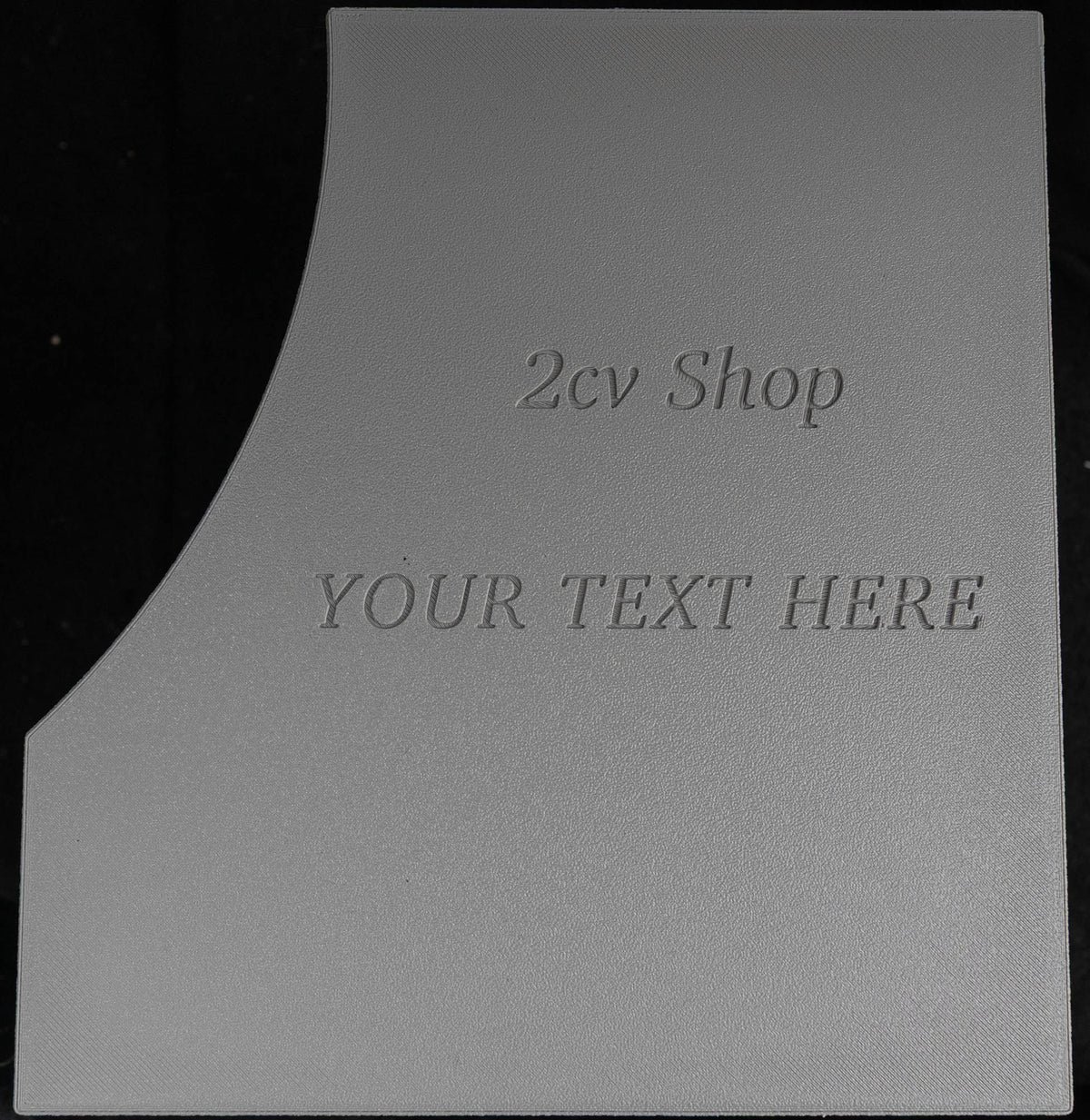 8011017 LEFT - 2cv Boot Box - BLACK (No Name)