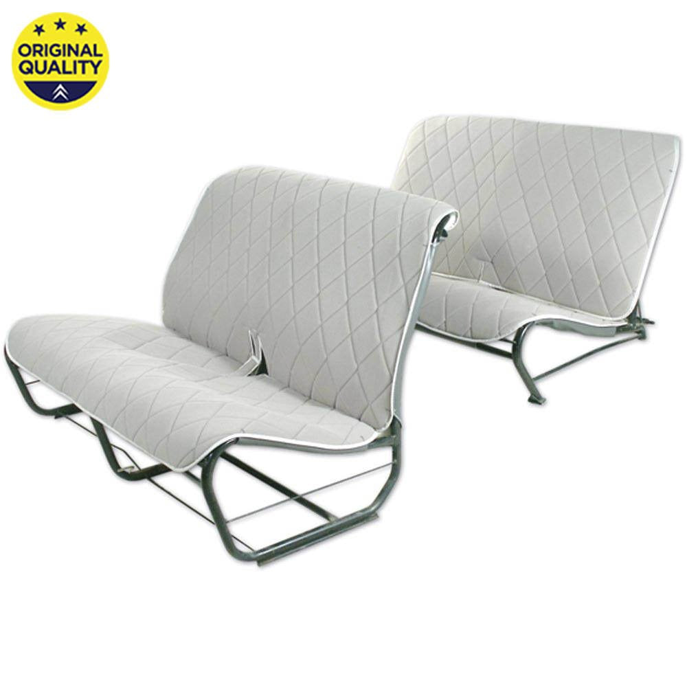3304005 Bench Seat Cover Set - Without Sides - Grey Diamond Dolly Pattern - Complete Set