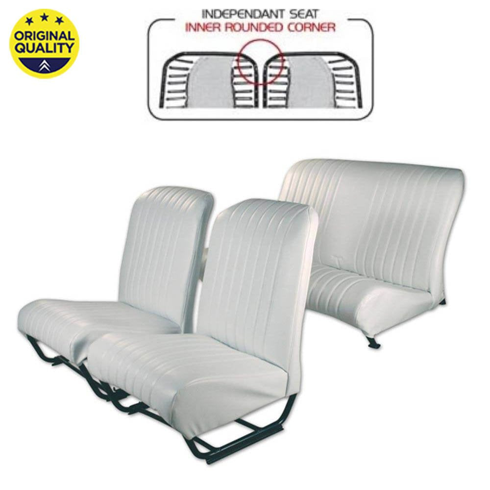 3304211 Seat Cover Set - Inner Rounded Corners - With Sides - White - Complete Set