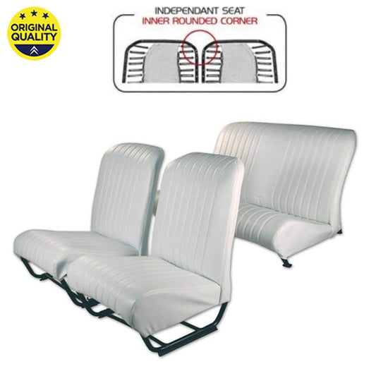 3304211 Seat Cover Set - Inner Rounded Corners - With Sides - White - Complete Set