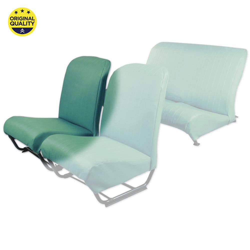 3300414 RIGHT FRONT - Seat Cover - Inner Rounded Corners - With Sides - Green