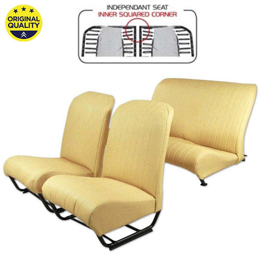 3304226 Seat Cover Set - Inner Squared Corners - With Sides - Yellow - Complete Set