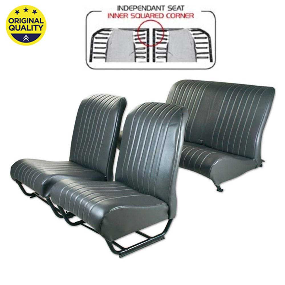 3304228 Seat Cover Set - Inner Squared Corners - With Sides - Grey - Complete Set