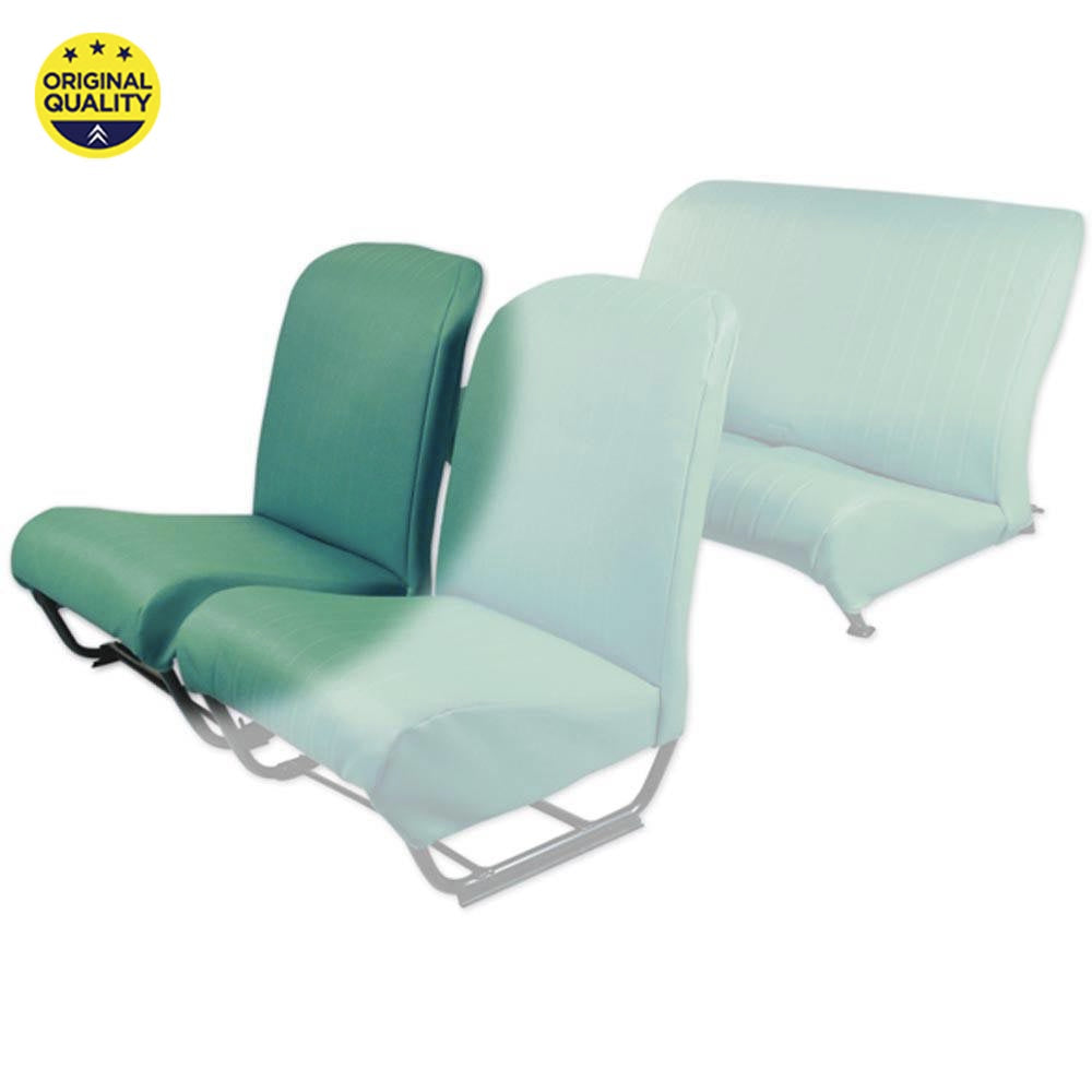 3300434 RIGHT FRONT - Seat Cover - Inner Squared Corners - With Sides - Green