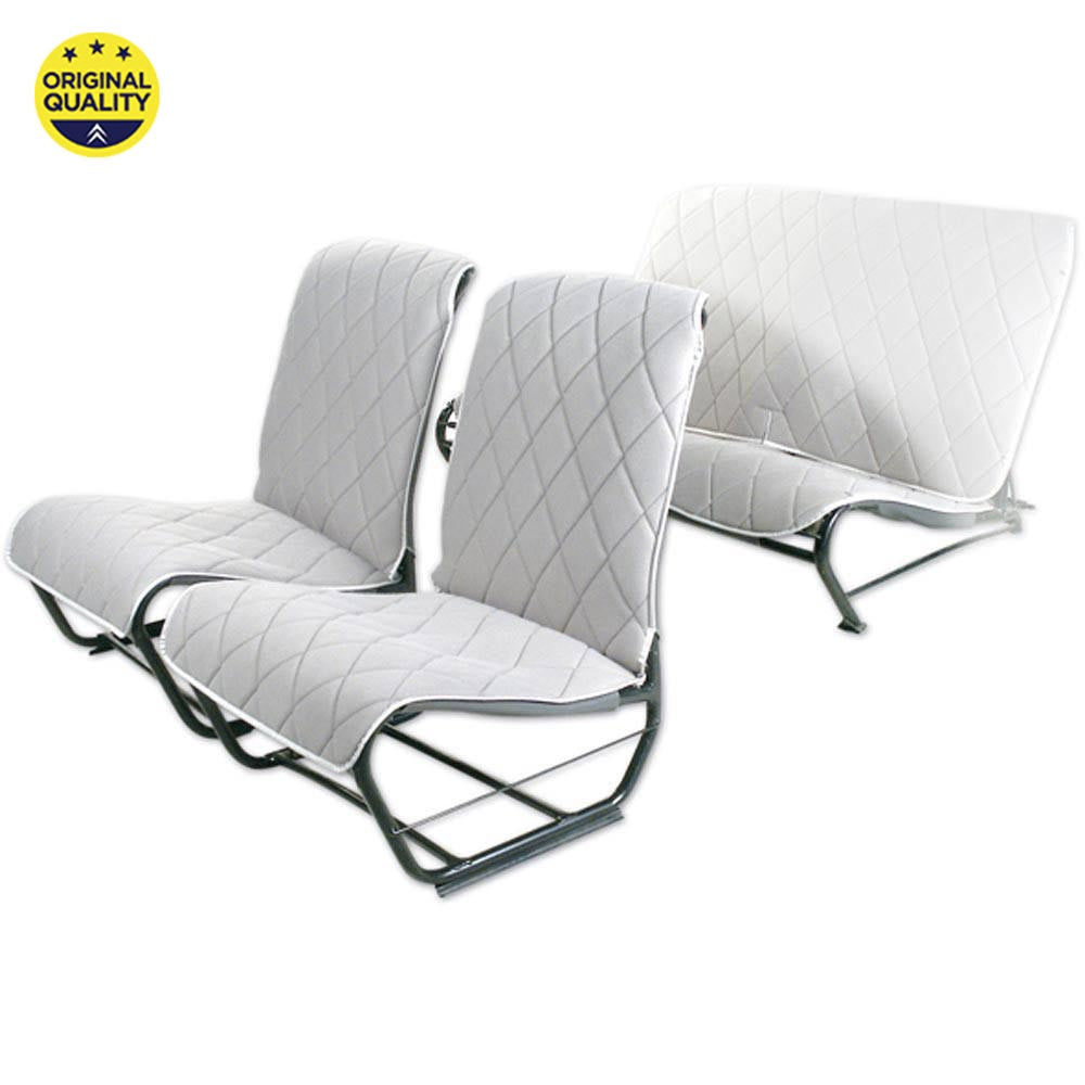 3300495 FRONT - Seat Cover - Without Sides - Grey Diamond Dolly Pattern